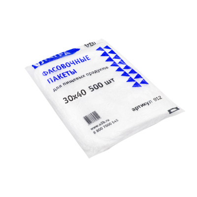 Пакет фасовочный ПНД  30х40  синий (500 шт) УЛЬТРА арт.912 Пакет фасовочный ПНД  30х40  синий (500 шт) УЛЬТРА арт.912