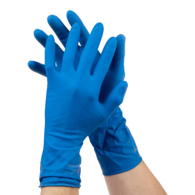 Перчатки-L-латексные-особопрочные-синие Перчатки-L-латексные-особопрочные-синие