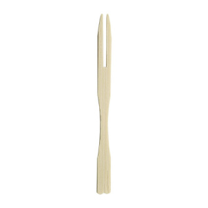 Пика для канапе бамбуковая “Два зуба” 9 см