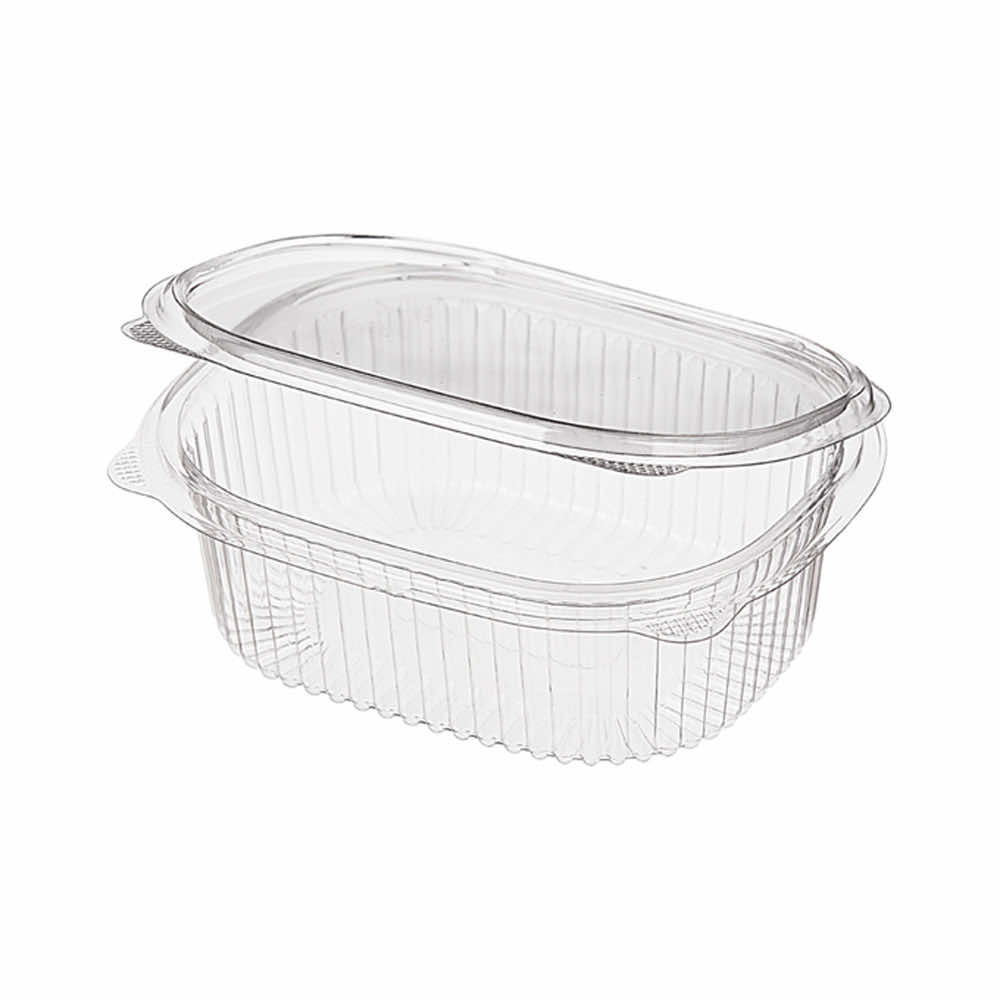 Контейнер овал 500 мл 159х130х56 прозрачный с прозр крышкой РКС-500
