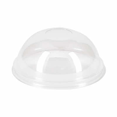 Крышка купольная с отверстием высокая для стакана ПЭТ Вегго (d-95мм)