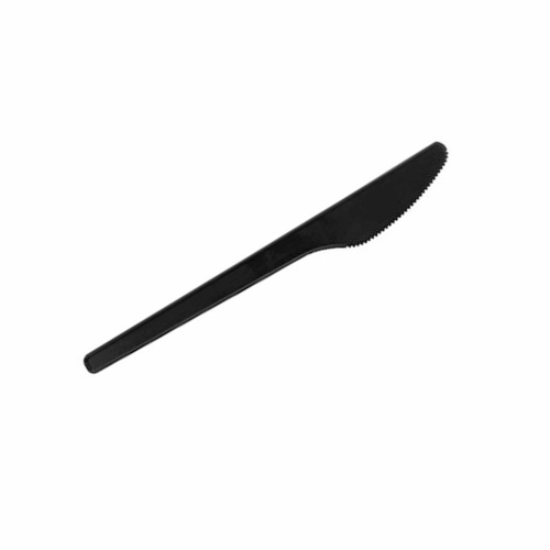 Нож одноразовый "Кристалл" черный